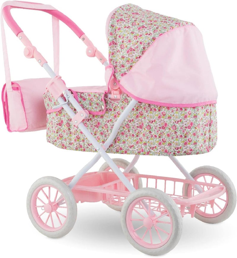 Corolle Baby Doll Stroller for Girls, Foldable Kids Toy Baby Stroller for Dolls with Carriage Design, Pink Pram - Image 5
